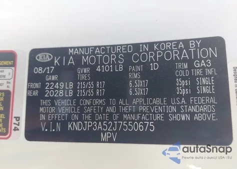 2018 Kia Soul + from USA, damaged, VIN KNDJP3A52J7550675